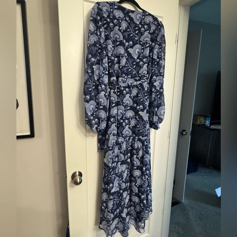 Hutch Blue Floral Maxi Dress- Anthropologie - Picture 4 of 8